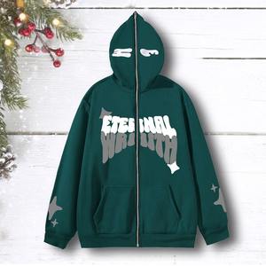 Vente en gros d'usine, sweats à capuche personnalisés pour hommes et femmes, style streetwear hip-hop, imprimés, fermeture éclair, sweats à capuche, ODM, tissu, motif de designer - Product Image 6