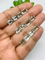 Citrine taille baguette, qualité AA, vert naturel, certifiée par un tiers, 5-8 carats, pierre brute, traitement par cirage/huile pour bijoux