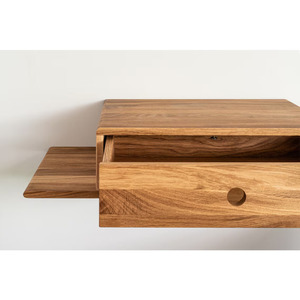 High Quality Hot Selling Hanging <b>Wall</b> <b>Mounted</b> Bedside <b>Table</b> Acacia/Mango Nightstand Custom Wood Bedside <b>Table</b> for Bedroom - Product Image 2