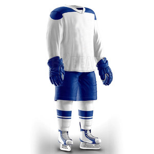 Camiseta de hockey sobre hielo transpirable y ligera para hombres con pantalones a juego diseñados para un rendimiento de velocidad y comodidad - Product Image 2