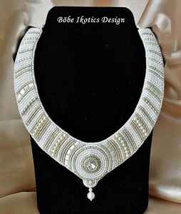 สร้อยคอปักที่ได้รับแรงบันดาลใจจากชนเผ่าทำด้วยมือ - Product Image 4