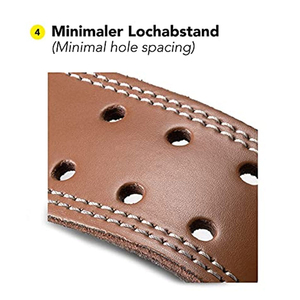 Ceinture de musculation en cuir IRON PUNCH INDUSTRIES, antidérapante, réglable, soutien lombaire pour l'entraînement en force, fermeture à boucle unisexe - Product Image 3