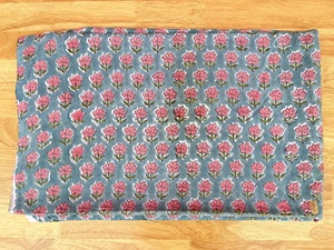 Wooden Block Technic Made Hand Block Print Fabric Cotton Natural Quilting Fabric Dressmacking Fabric - Product Image 5