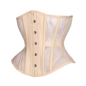 Fashion <b>Sheer</b> Mesh High Compression Corset <b>Top</b> for Women Strapless Transparent Bustier Boned Structure Adjustable Fit Elegant - Product Image 5