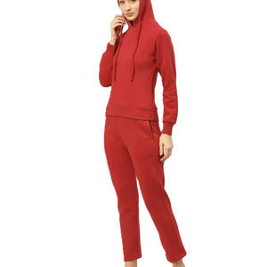<b>Red</b> Tracksuit <b>for</b> <b>Women</b> | Full Zip <b>Hoodie</b> and Jogger Pants Set | Casual Sportswear Two Piece Outfit <b>for</b> Gym & Streetwear - Product Image 3