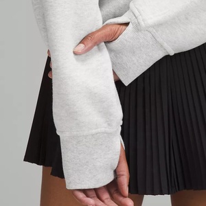 Sudadera Extra Grande de Algodón Grueso de Alta Calidad para Mujer, con Logotipo Personalizado, Impresión por Transferencia de Calor, Posición Frontal, para Otoño e Invierno - Product Image 6
