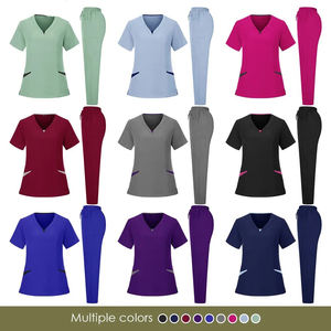 Haute qualité Polyester Spandex Jersey respirant soins infirmiers hôpital Scrubs OEM uniformes médicaux, y compris les blouses de laboratoire - Product Image 2