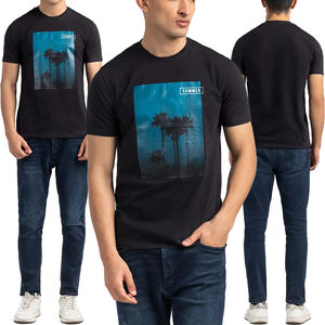 Camiseta de algodón 100% Premium para hombre, manga corta, diseño deportivo informal de verano, uso diario, tela de punto, último estilo - Product Image 5