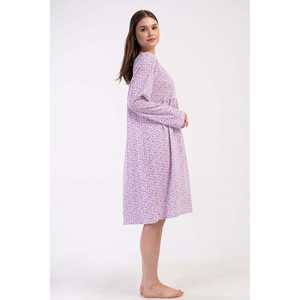 Chemise de nuit courte à manches longues Supreme XXL pour femme, vêtements de nuit confortables - Product Image 4