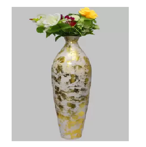 <b>Unique</b> Polished Handmade Metal Flower <b>Vase</b> Wholesale Manufacturer Decorative Metal Flower <b>Vase</b> Exporter at Low Price - Product Image 6