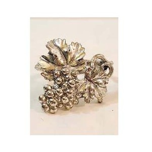 Dernière conception en gros de boucle de serviette en métal feuille pliée en relief argenté pour fête célébrer Festival dîner décor de table - Product Image 4