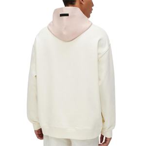 เสื้อฮู้ดผ้าฟลีซคอตตอน 100% ลุคสบายๆ สำหรับฤดูหนาว แบบเรียบง่าย ยูนิเซ็กส์ ทรงปกติ สีตัดกัน รุ่นยอดนิยม - Product Image 2