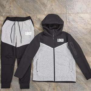 UNISEX Sporty Two-Piece Jogging Tracksuit Custom Logo <b>Purple</b> <b>Men's</b> Casual Sportswear for Winter <b>Men's</b> <b>Suits</b> - Product Image 4