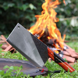 Couteau de chef artisanal de haute qualité en acier au carbone, lame fixe lourde, longueur de la lame de 7,5 pouces, manche en bois, ambidextre, couleur personnalisable - Product Image 3