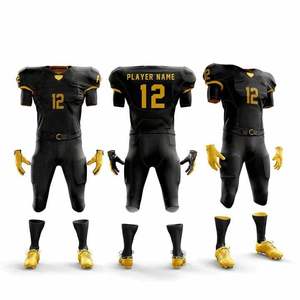 Uniforme de football américain personnalisé en maille de polyester de qualité supérieure, séchage rapide, confortable, logo et design personnalisés, service OEM - Product Image 2