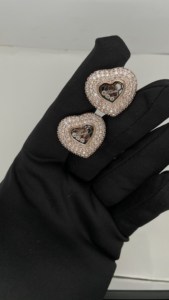 ต่างหูเพชรธรรมชาติขนาดเล็กที่ขายดีที่สุดกับต่างหูเพชรทองแท้14 KT 18 KT สำหรับผู้หญิงของขวัญเครื่องประดับแฟชั่น - Product Image 3