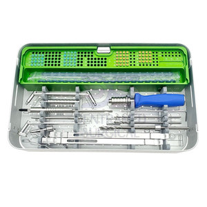 Juegos de instrumentos ortopédicos Precio al por mayor Base de fuente de alimentación manual de acero inoxidable de instrumentos quirúrgicos a la venta - Product Image 4