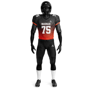 ชุดยูนิฟอร์มฟุตบอลแบบสั่งทำปักลายสำหรับเยาวชนอเมริกันฟุตบอลชุดเสื้อผ้าทอลายทแยง - Product Image 4