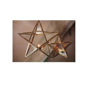 สูงการออกแบบวัสดุแขวนโคมไฟที่ขายดีที่สุดแก้วดาวโคมไฟแต่งงานแขวนพรรคตกแต่งพื้นหลัง - Product Image 2