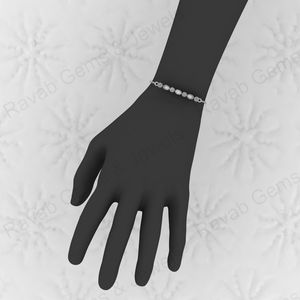 Best Selling Genuine 925 Sterling <b>Silver</b> CZ Stone Good Ashes Resin Work Breastmilk Beaded Tennis <b>Bracelet</b> Fine Keepsake Jewelry - Product Image 6