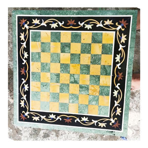 Incrustación de mármol verde para mesa de té y café, diseño de ajedrez, mejor calidad, bajo precio, uso de otros - Product Image 1