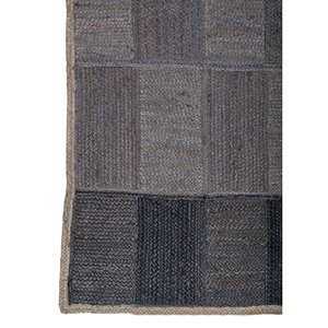 พรมปูพื้น Nomadic Threads รุ่น PDJT-808 สีน้ำเงิน ทอลายแบนจากปอกระเจา ลายคิลิมแบบแพทช์เวิร์ค สำหรับใช้ในบ้าน ทางเข้าบ้าน ห้องโถง ห้องนอน - Product Image 4