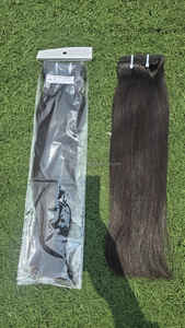 Extensions de cheveux humains de luxe indonésiennes, grade 12A, cheveux vierges Remy avec double trame, pour pinces à cheveux et perruques - Product Image 6