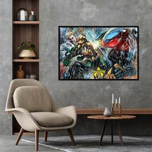 Modern Aquaman <b>Poster</b> Atlantean Punch Design Made of Durable Paper for Wall Decor - Product Image 2