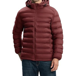 Chaqueta de exterior con capucha para hombre, chaquetas de burbuja rellenas a mano, chaqueta acolchada Unisex con logotipo personalizado para hombre, fabricada por Dress Sports - Product Image 6