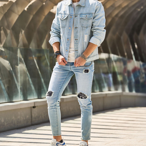 Chaqueta de Camisa vaquera de gran tamaño de moda para hombre, ropa de trabajo, abrigo elegante - Product Image 5