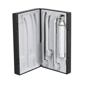 Juego de laringoscopio Macintosh de alta calidad óptima hoja de fibra óptica de acero inoxidable para instrumentos quirúrgicos manuales de intubación - Product Image 2