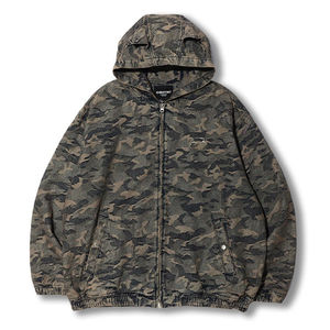 Sudaderas con Capucha y Cremallera de Camuflaje, Estilo Urbano, Holgadas, 100% Algodón, Felpa Francesa, Lisas, para Hombre - Product Image 6