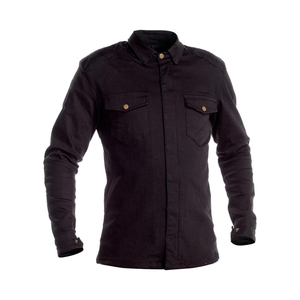 Camisa vaquera blindada para hombre con logotipo impreso personalizado 2024 al por mayor, cuello redondo de alta calidad, manga completa, Moto 6XL ODM algodón - Product Image 4