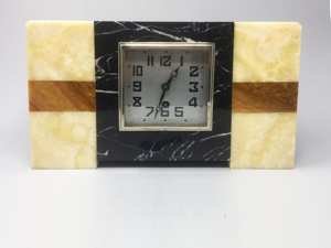 The <b>CRAFT</b> EXIM Luxury Natural Marble Quartz Art Deco <b>Desk</b> Clock Premium Handcrafted Home Office Decor - Product Image 4