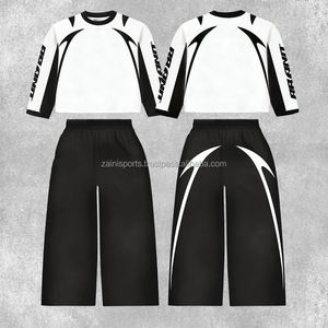 Chándal hecho a medida de alta calidad, chándal de dos piezas personalizado para hombre, chándal liso, traje para correr, chándal transpirable de algodón 100% - Product Image 1