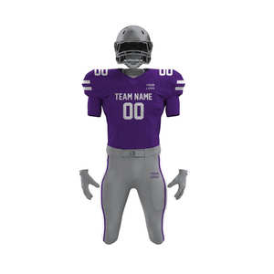 Uniforme de Fútbol Americano Personalizado OEM Nuevo Diseño al por Mayor 2025 Jersey Transpirable de Manga Corta Talla Grande - Product Image 3