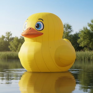 Flotteur gonflable en forme de <span class=keywords><strong>canard</strong></span> Airfun pour la natation en piscine, <span class=keywords><strong>bouée</strong></span> flottante et jouet gonflable publicitaire - Product Image 1