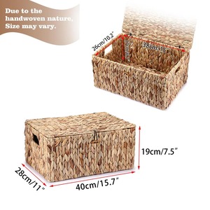 Cajas de Almacenamiento para el Hogar, Organizadores de Objetos, Caja de Almacenamiento Hecha a Mano, Ecológica, Natural, Decoración del Hogar, Venta al por Mayor desde Vietnam - Product Image 3