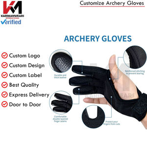 Lightweight Comfort Fit <b>Archery</b> <b>Glove</b> for Accurate Shooting High Quality Leather <b>Archery</b> <b>Glove</b> for Professional Archers - Product Image 3