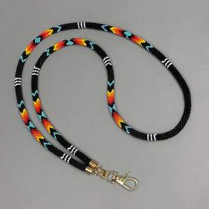 Cordones verdes de semillas de cuentas largas con hilo artístico Cordones de cuentas bordadas de colores para uso informal - Product Image 6