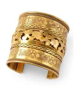 กำไลข้อมือแฟชั่นทำจากทองเหลืองฮอร์นอย่างหรูหราดีไซน์น่าทึ่ง - Product Image 4