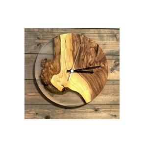 Reloj de pared de resina epoxi y madera de lujo a bajo precio, embalaje estándar, reloj de resina de madera de la mejor calidad, estilo clásico, gran oferta - Product Image 1