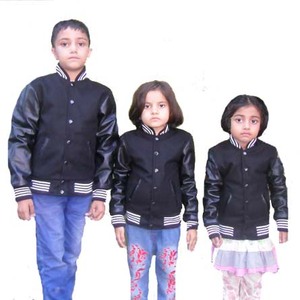 Sweat-shirt de sport scolaire Vestes de baseball pour enfants Veste universitaire pour enfants garçon avec logo brodé personnalisé - Product Image 3