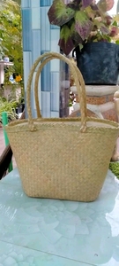 SACS À MAIN NATURELS EN MER RÉUTILISABLE Eco Bag Seagrass - Shopping Bag Fashion Eco Friendly - Product Image 5