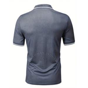 เสื้อโปโลผ้าฝ้าย100% โอเวอร์ไซส์สำหรับผู้ชายเสื้อตีกอล์ฟแขนสั้นผ้าแคนวาสสำหรับใส่เล่นกอล์ฟสินค้ามาใหม่2024 - Product Image 2