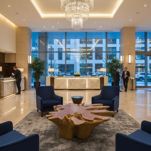 Mesa de Centro Moderna de Raíz de Teca Natural con Tapa de Cristal Transparente, Mueble de Madera Maciza Hecho a Mano, Muebles de Diseño para Espacios de Vida de Lujo - Product Image 5