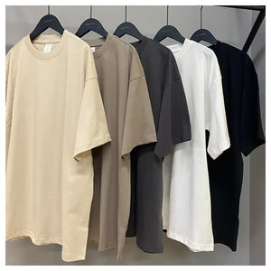 เสื้อยืดสำหรับผู้ชาย230ลาย GSM สีดำล้วนสั่งทำ - Product Image 1