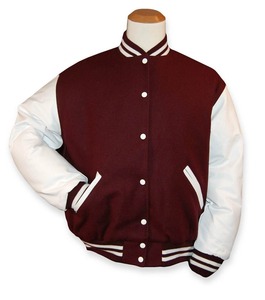 Veste en laine métallisée Varsity de baseball coupe ajustée pour hommes sur mesure 100% coton Style de rue pour l'hiver - Product Image 5