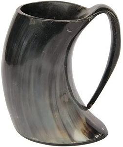 Mug en corne viking, corne à boire |    Mug en corne de miel, corne viking avec support, fournitures pour fêtes vikings |   Corne à boire personnalisée - Product Image 5