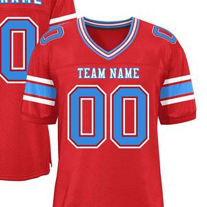 Nouveauté Maillot de football américain de haute qualité Respirant Court Taille plus 100% polyester Tailles personnalisables Unisexe Vente en gros - Product Image 2